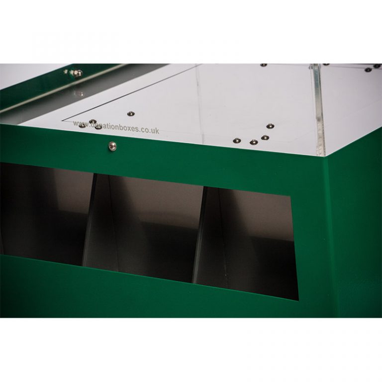 Large Square Steel Donation Box